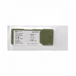 Sutura Dermalon Nylon 5-0 C-1 4 Piezas