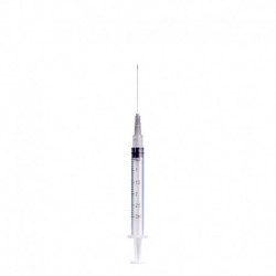 Jeringa Desechable 3 ml 22 G x 32 mm 25 Piezas