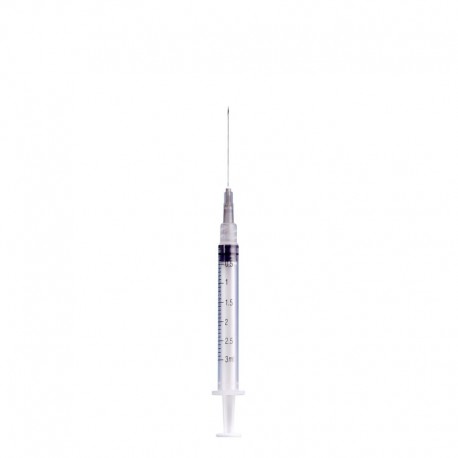 Jeringa Desechable 3 ml 22 G x 32 mm 25 Piezas