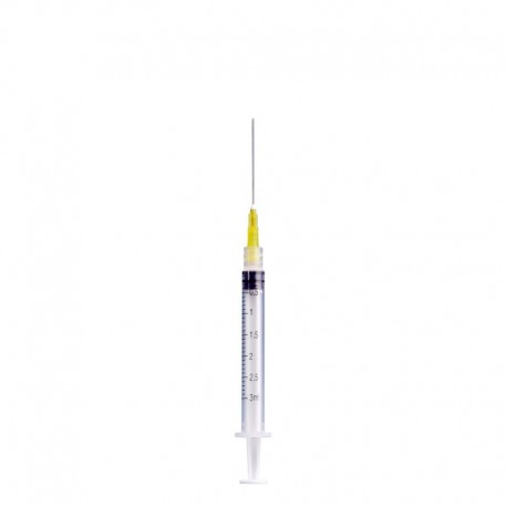 Jeringa Desechable 3 ml 20 G x 32 mm 25 Piezas