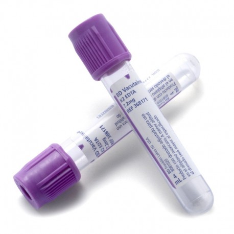 Tubo BD Vacutainer EDTAK2 6 ml 100 Piezas