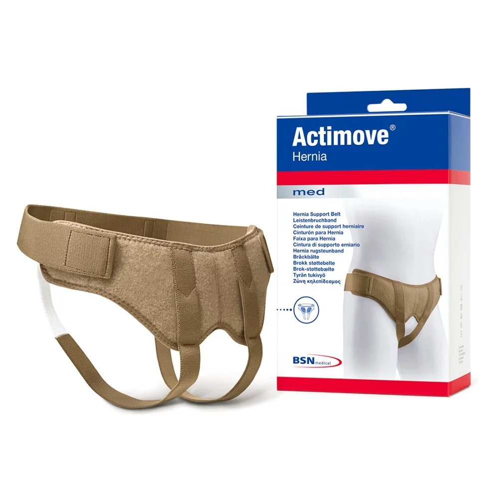 ORTONYX Cinturón de hernia inguinal para hombres y mujeres con almohadilla  de compresión extraíble y correa de cintura ajustable, braguero de soporte