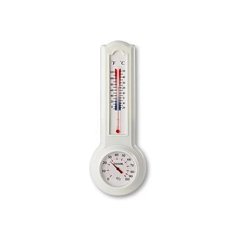 MEASURETOOL - Termómetro/higrómetro giratorio de latón, termómetro para  exteriores, termómetro analógico con humedad (4 pulgadas)