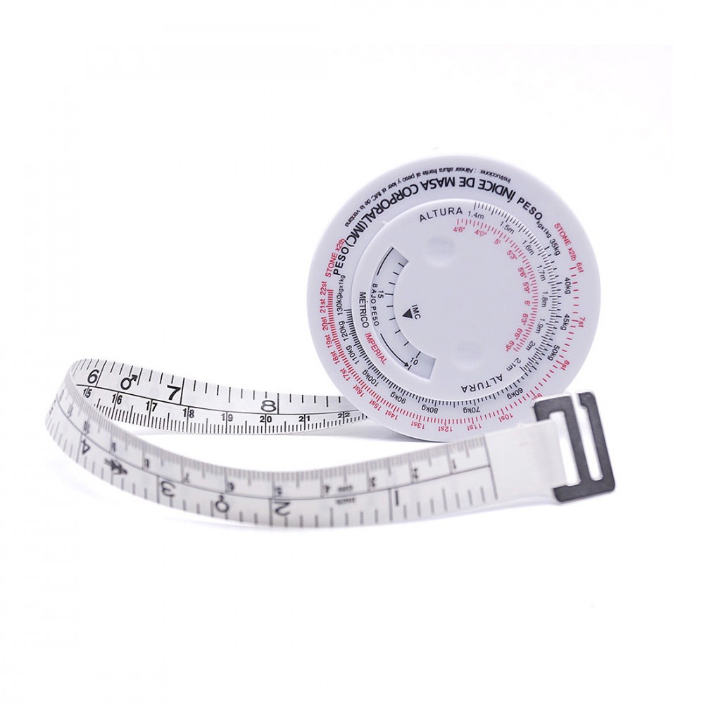 Cinta métrica corporal – (2 unidades) cintas métricas para monitores de  peso corporal y grasa, regla de cinta métrica retráctil (pulgadas y cm)  para