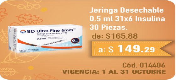 Jeringa Desechable 0.5 ml 