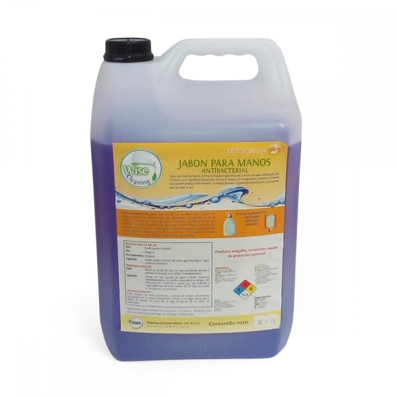 JABON LIQUIDO P/MANOS ANTIBACTERIAL AROMA CARICIA 5 LT