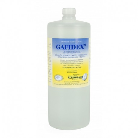 SOLUCION ESTERILIZANTE GLUTARALDEHIDO GAFIDEX 1L