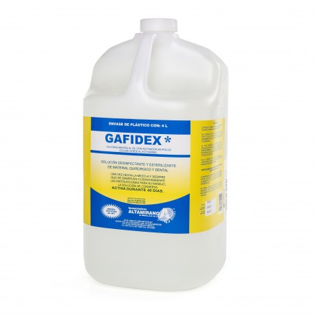 SOLUCION ESTERILIZANTE GLUTARALDEHIDO GAFIDEX 4L