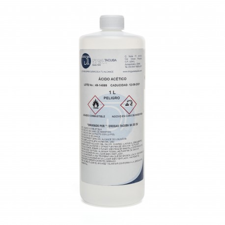 ACIDO ACETICO GLACIAL 1 LT PLASTICO