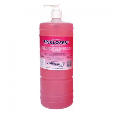 SOLUCION JABON TRICLOFEN CON DOSIFICADOR 1LT