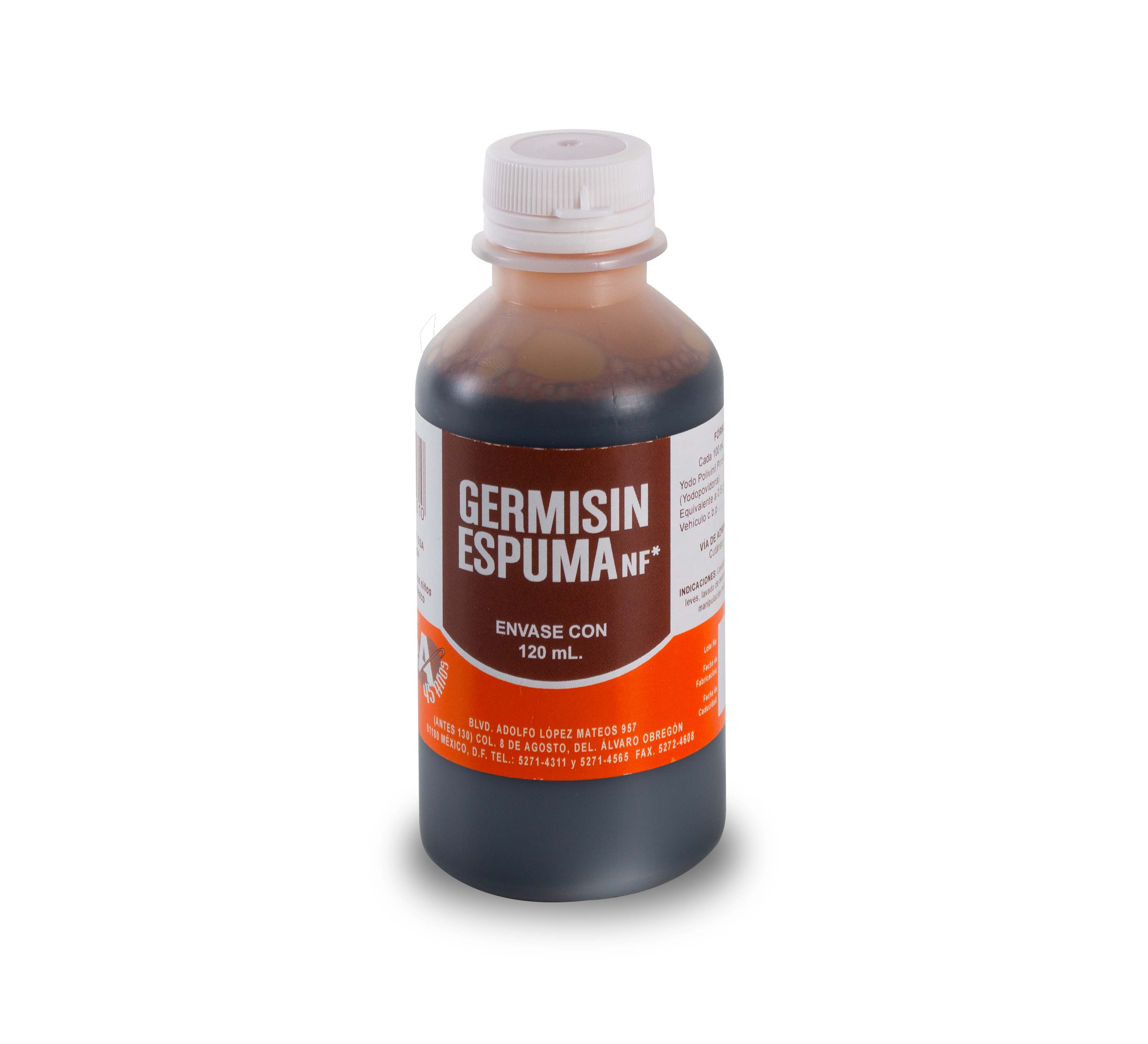 SOLUCION YODO GERMISIN ESPUMA 120 ML