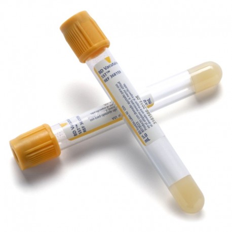 <p>Tubos BD Vacutainer® SST™ contienen un recubrimiento de silicio para acelerar el proceso de coagulación y un gel de polímero separador del suero.</p>

<ul><li>Las muestras procesadas en estos tubos se utilizan para las determinaciones de suero en la química, para la selección de donantes de sangre y para las pruebas de enfermedades infecciosas*.</li>
	<li>Los tubos BD Vacutainer® SST™ son un medio eficaz para la preparación de muestras de suero y ayudan a mejorar el flujo de trabajo del laboratorio.</li>
	<li>Las características de desempeño de estos tubos no han sido establecidas para las pruebas de enfermedades infecciosas en general; por lo tanto, los usuarios deberán validar el uso de estos tubos para sus combinaciones específicas en el sistema instrumento-ensayo /reactivo y para las condiciones de almacenamiento de muestras.</li>
</ul>