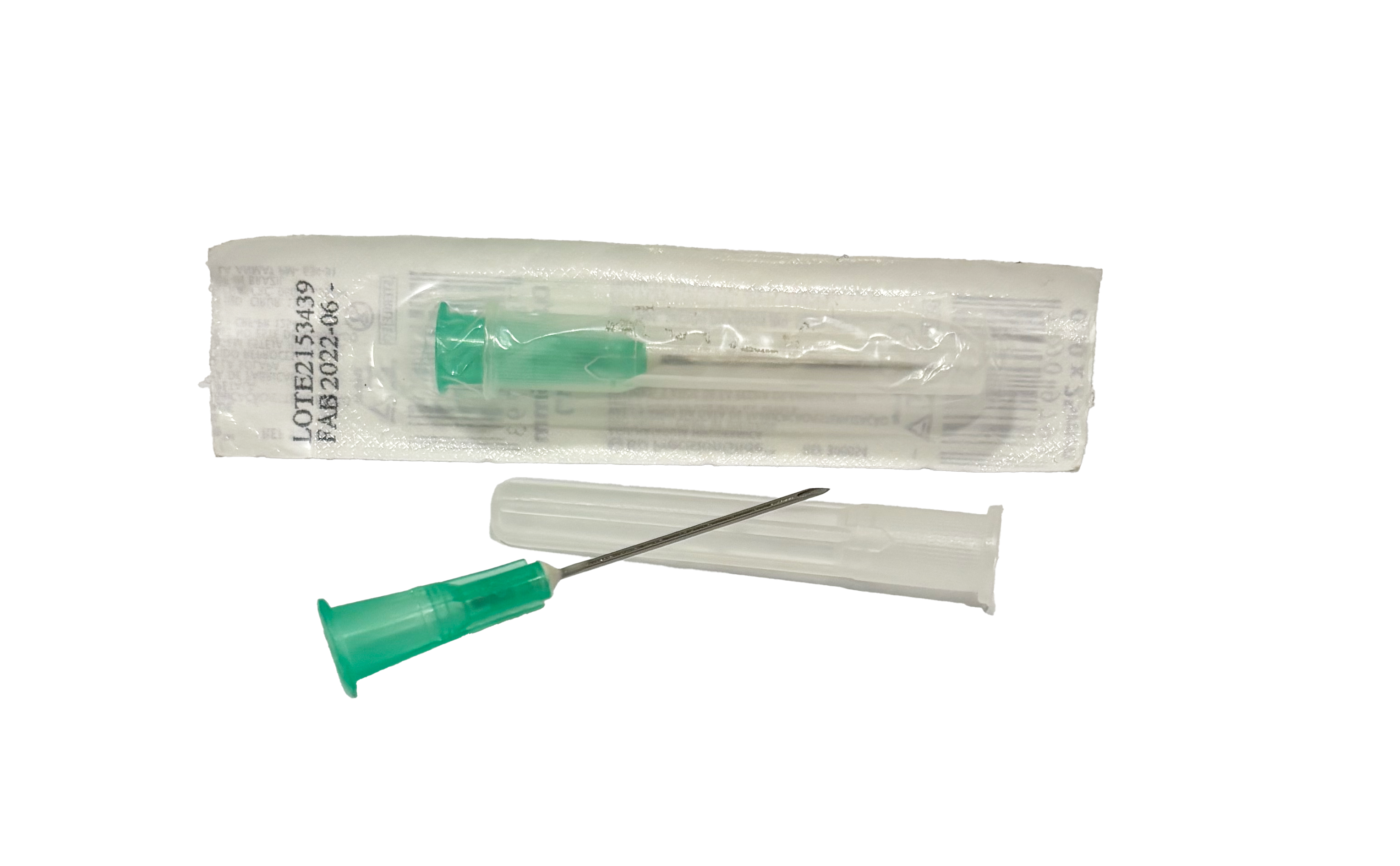 AGUJA DESECHABLE 21G 25 MM VERDE 100 PZAS