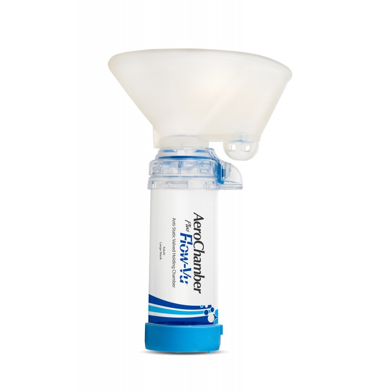 <p>Cámara transparente de 149 ml y de uso personal, creada para fácilitar la inhalación de medicamentos. No requiere de coordinación activa.</p>
<ul><li>Diseño óptimo para Inhaladores de dosis medida</li>
<li>Reduce la velocidad a la cual el aerosol es disparado</li>
<li>Trasforma las partículas de mayor a menor diámetro para incrementar el depósito pulmonar</li>
<li>Con válvulas inspiratoria y espiratoria de gran sensibilidad al flujo</li>
<li>Mascarilla de sello perfecto</li>
<li>Indicador de flujo inspiratorio ideal para facilitar el depósito del medicamento</li>
</ul><table cellpadding="0" cellspacing="0" style="width:500px;"><thead><tr><th scope="col">Modelo</th><th scope="col">Rango de Edad</th></tr></thead><tbody><tr><td>Lactante</td>
<td>Menor de 2 años</td>
</tr><tr><td>Infantil</td>
<td>Entre 2 y 10 años</td>
</tr><tr><td>Adulto Pequeño</td>
<td>Mayores a 6 años</td>
</tr><tr><td>Adulto</td>
<td>Mayor de 10 años</td>
</tr></tbody></table>