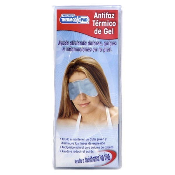 <p>El antifaz térmico de gel alivia dolores, golpes e inflamación de la piel; ya que reestructura, restaura e hidrata la piel.</p>
<ul><li>Ayuda a la recuperación de cirugía ocular o estética</li>
<li>Ayuda a disminuir las líneas de expresión (pata de gallo, frente y ciño)</li>
</ul>