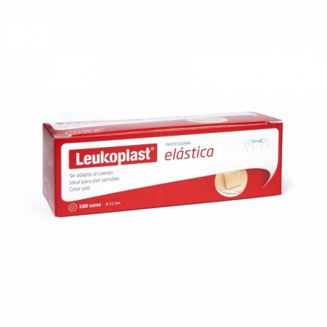 BANDITA LEUKOPLAST ELASTIC REDONDA 100 PZAS