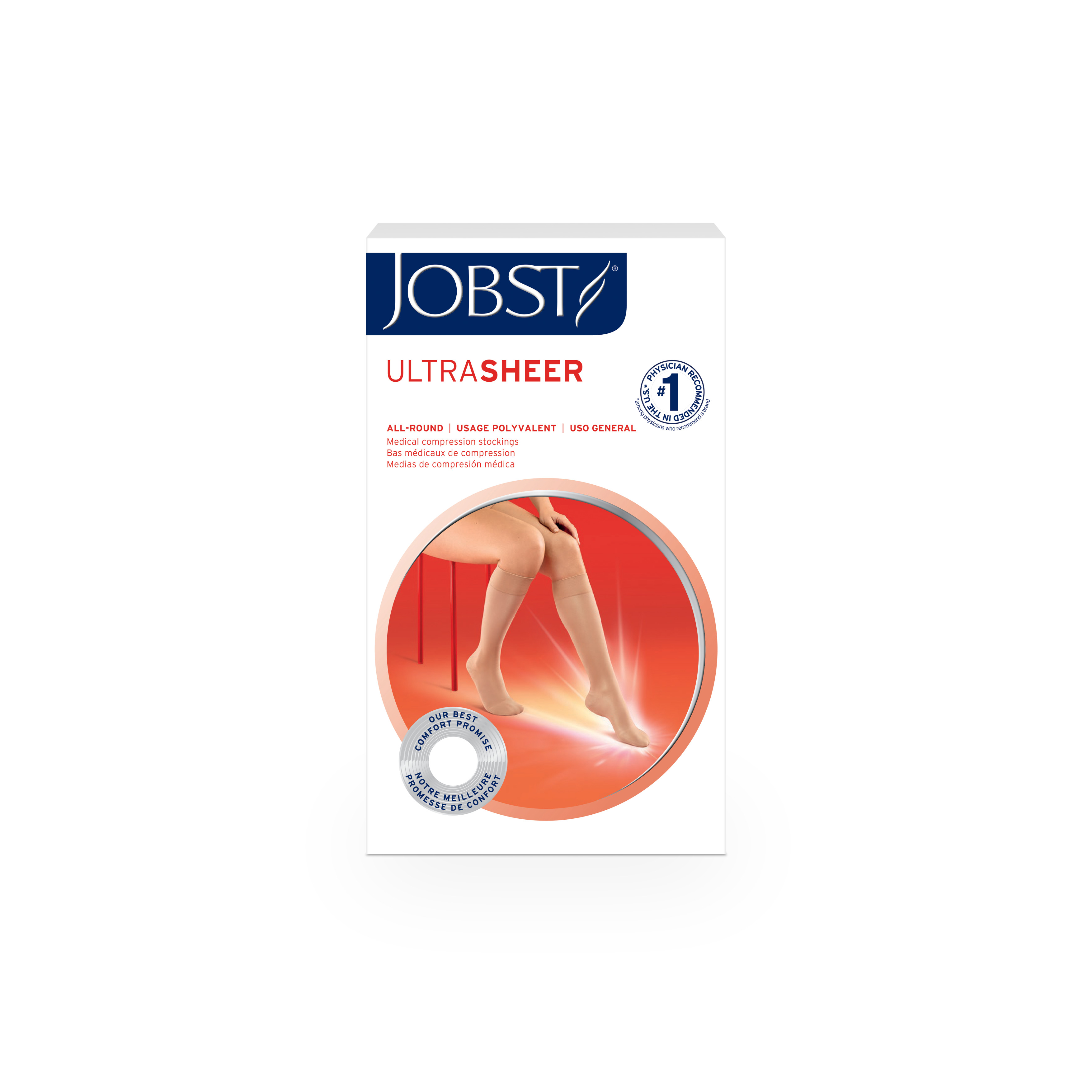 MEDIA/RODILLA 15-20 MMHG BEIGE CHICA