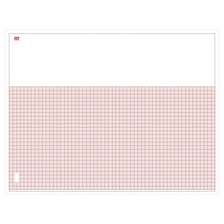 PAPEL ELECTRO ECG ROJO 21 X 28 CM 200HOJAS EN Z