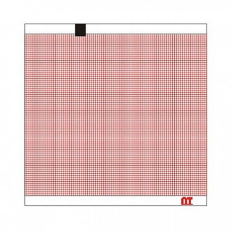 PAPEL ELECTRO ECG ROJO 9 X 9 CM SCHILLER AT-1 400 HOJAS EN Z