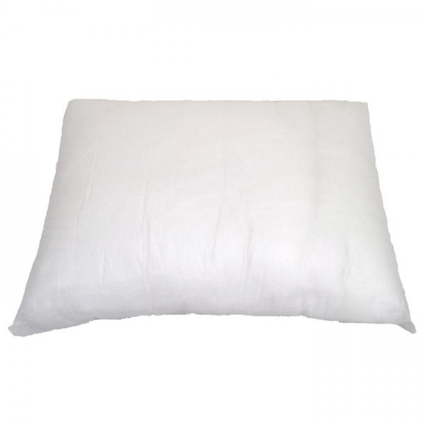 <p>Almohada desechable para cama hospitalaria.</p>

<ul><li>Se utiliza y recomienda por higiene de los pacientes que son hospitalizados en periodos cortos.</li>
	<li>No es recomendable reutilizarla por las secreciones que pueden dejar los pacientes durante su estancia.</li>
</ul>