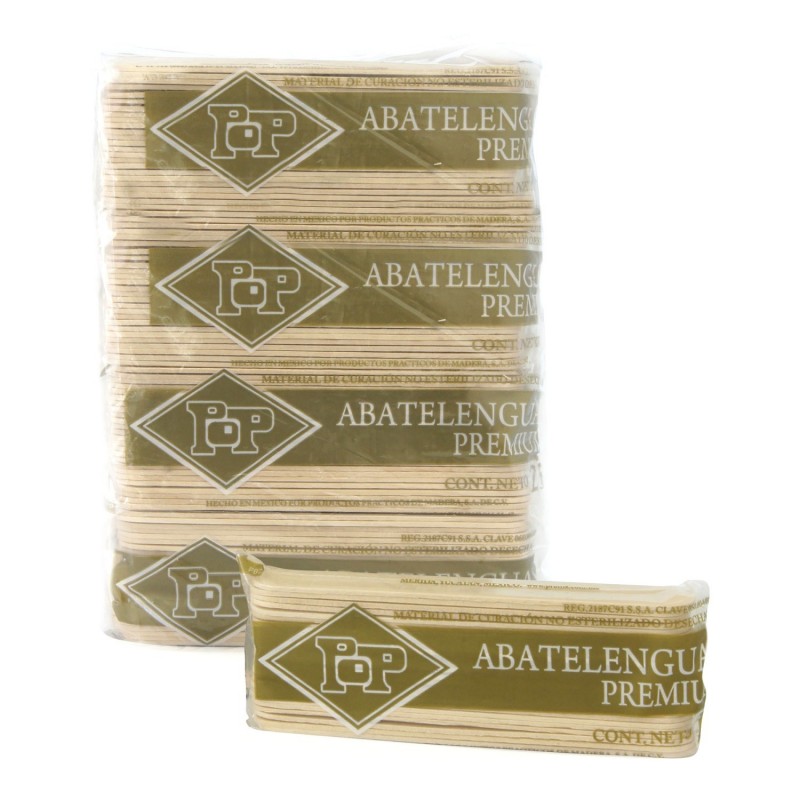 ABATELENGUAS MADERA PREMIUM 25 PZAS