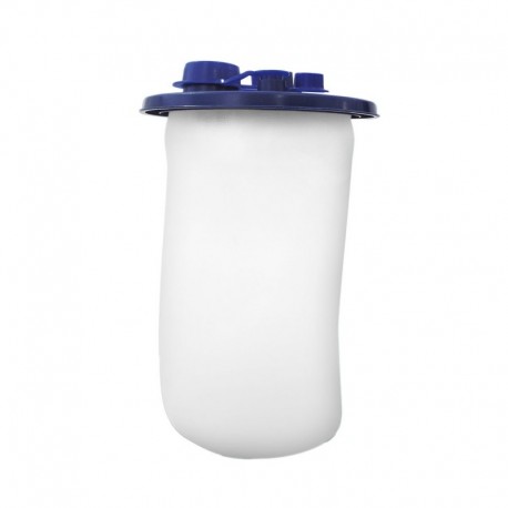 <p>Bolsa recolectora de fluidos Medivac con tapa de polipropileno azul y bolsa de polietileno semi-trasnparente.</p>

<ul><li>2 filtros de alta eficiencia.</li>
	<li>Puerto de paciente con membrana unidireccional.</li>
	<li>Válvula con corte interno.</li>
	<li>Escalones internos.</li>
	<li>Bolsa concavo.</li>
</ul>