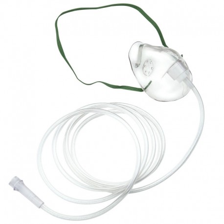 <ul><li>Vinyl transparente y suave para comodidad del paciente y valoración visual. </li>
	<li>Clip nasal ajustable que asegura una ajuste cómodo. </li>
	<li>Incluye 2.13 metros de tubería para suministro de oxígeno.</li>
	<li>Desechable.</li>
</ul>