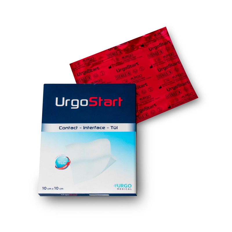 <p>UrgoStart es un apósito lípido-coloide absorbente de tipo hidrocelular con matriz TLC-NOSF micro-adherente. Está indicado en el tratamiento de las heridas crónicas exudativas (úlceras de pierna, úlceras por presión, heridas de pie diabético) y heridas agudas cronificadas.</p>