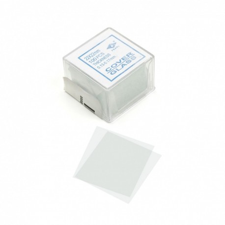 <p>Cubreobjetos de vidrio para usos generales en microscopía, es una fina hoja de vidrio transparente cuadrada, rectangular o circular con grosor N#1 que va entre los 0.13 a 0.16 mm, se coloca sobre un portaobjetos y el objeto que va a ser observado con el microscopio.</p>