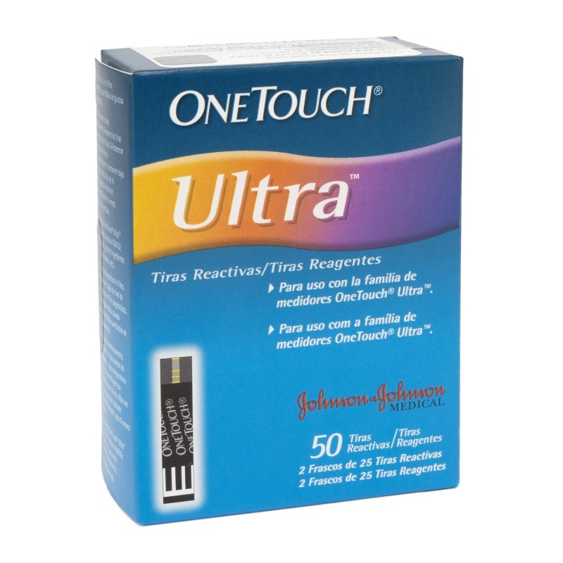 TIRAS GLUCOSA ONE TOUCH ULTRA 50 PZAS