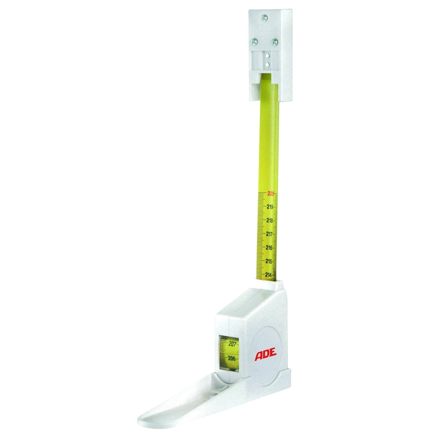 <ul><li>Altímetro retráctil para colocar en pared.</li>
	<li>Con un rango de hasta 220 centímetros y una graduación de 1 milímetro.</li>
	<li>Pequeño y práctico, ahorra espacio, lo que lo convierte en un excelente instrumento de medición para consultorio médico.</li>
</ul>