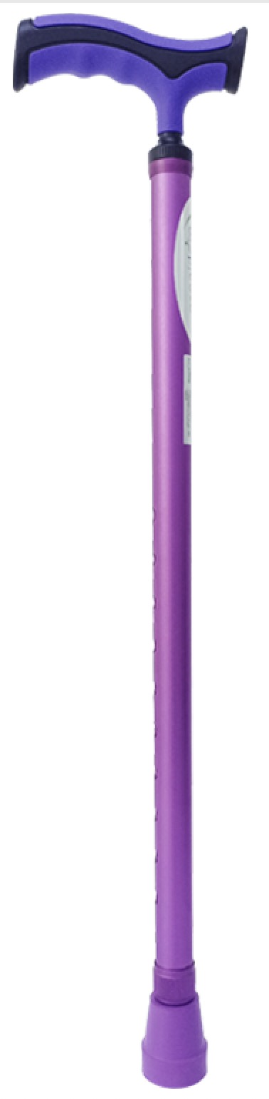 BASTON ALUMINIO MANGO FRANCES MORADO