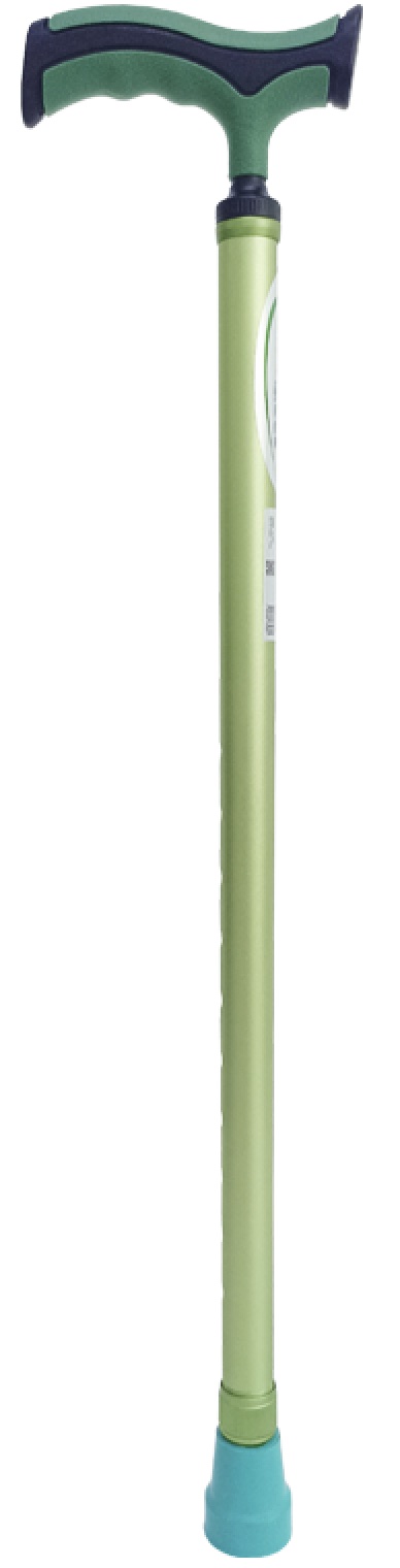BASTON ALUMINIO MANGO ALEMAN VERDE OLIVO