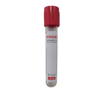TUBO RECOLECTOR DE SANGRE CON ACTIVADOR 4ML ROJO 1000 PIEZAS