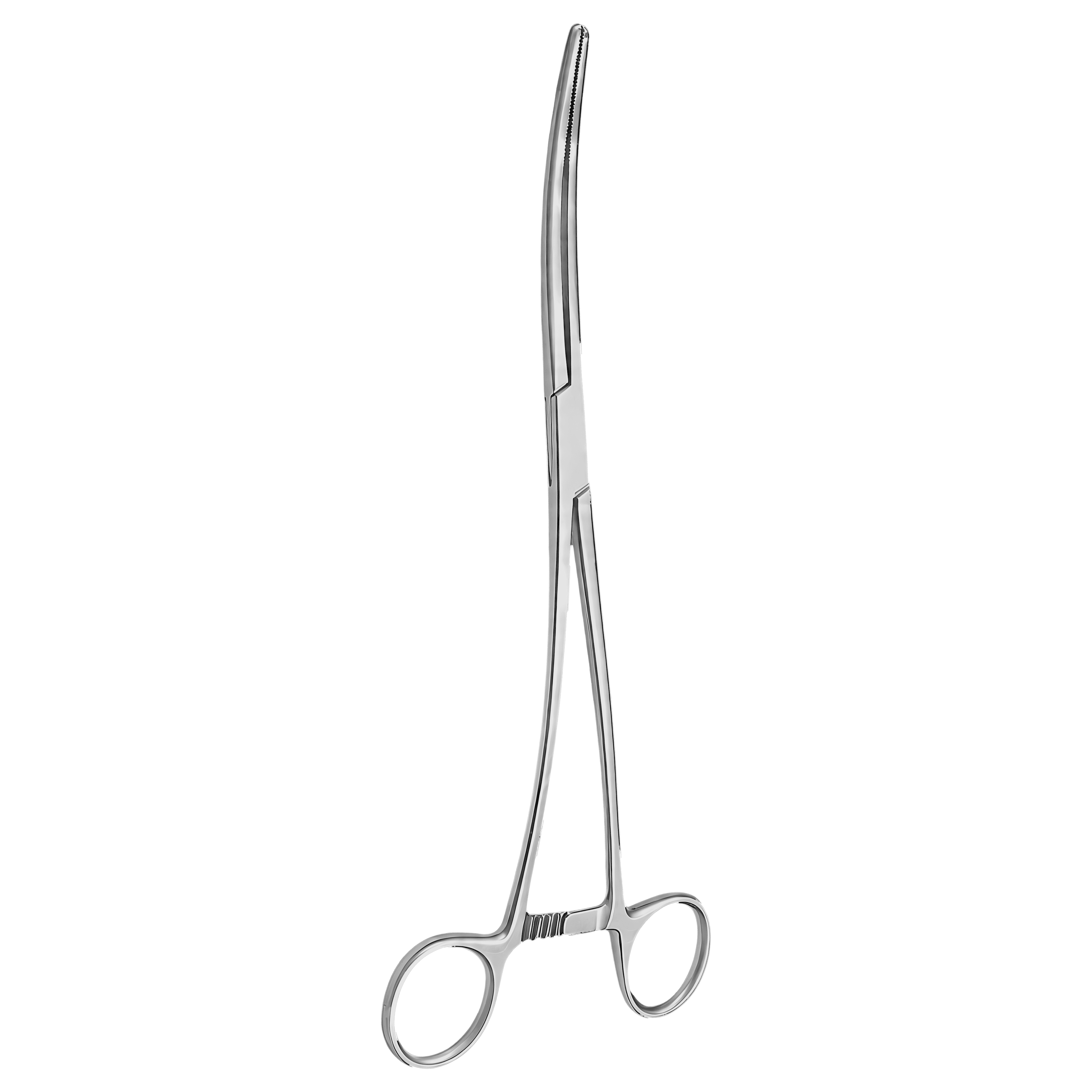 PINZA BOZEMAN DOBLE CURVA 25 CM ESTRIAS TRANSVERSALES H.P.