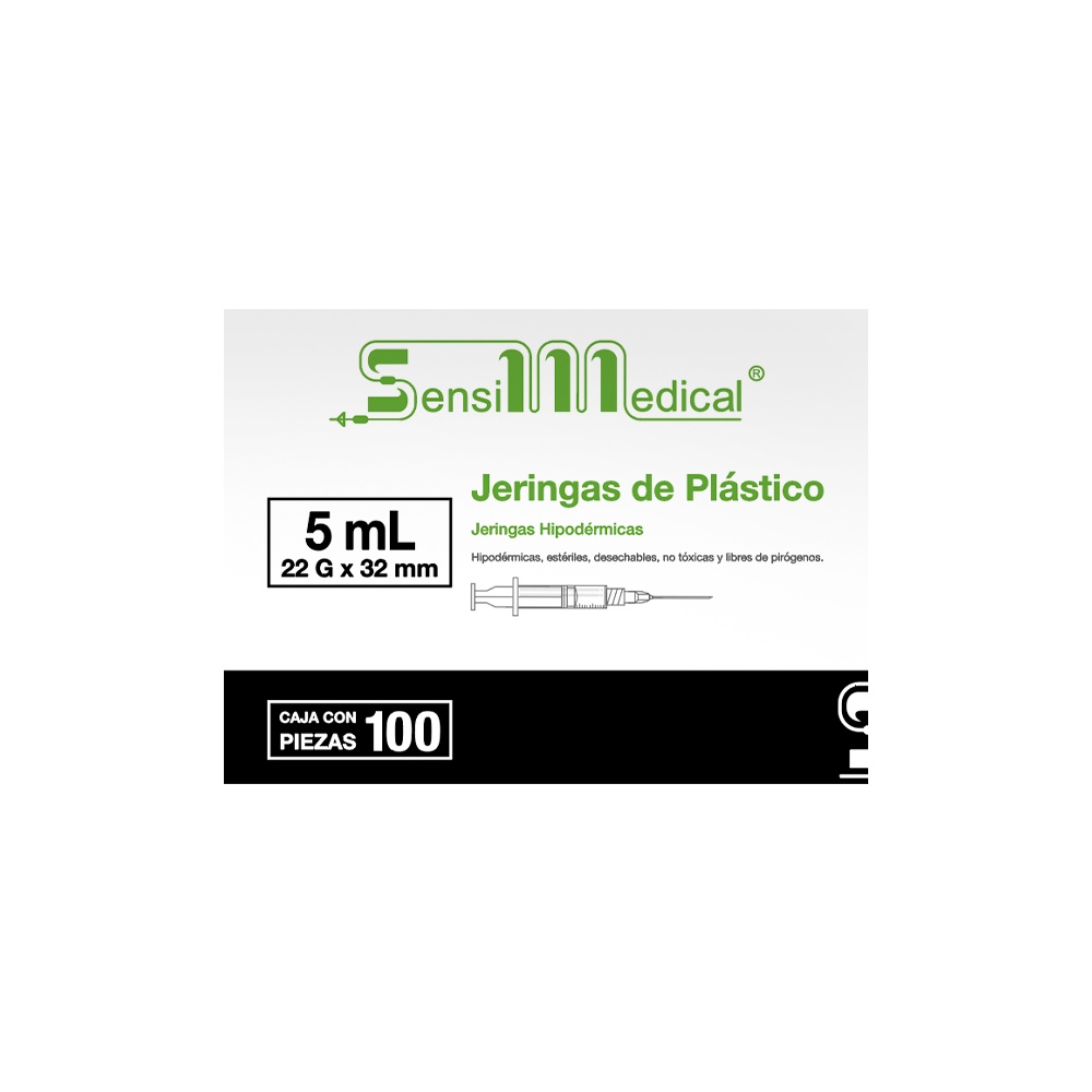 JERINGA DESECH 5ML 22X32 100 PZ