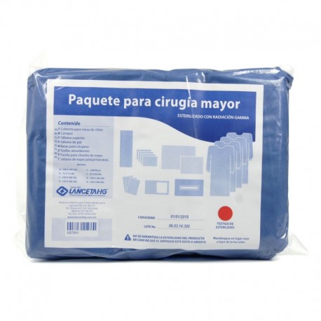 EQUIPO CIRUGIA MAYOR DESECHABLE ESTERIL SMS