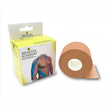 <p>Cinta de kinesiológica precortada ideal para el desequilibrio muscular, ayudando a mitigar el dolor. Reduce el edema y la inflamación, luxaciones en tejidos blandos, articulaciones y músculos, tensión muscular o esguinces de ligamentos.</p>

<table border="0" cellpadding="0" cellspacing="0" style="width:500px;"><thead><tr><th scope="col">Código</th>
			<th scope="col">Tamaño</th>
			<th scope="col">Uso en:</th>
			<th scope="col">Color</th>
		</tr></thead><tbody><tr><td>067080</td>
			<td>14 cm</td>
			<td>muñeca, pie o tobillo</td>
			<td>Beige</td>
		</tr><tr><td>067079</td>
			<td>18 cm</td>
			<td>brazo, hombro y rodilla</td>
			<td>Azul</td>
		</tr><tr><td>067078</td>
			<td>22 cm</td>
			<td>cuello, cadera y espalda</td>
			<td>Rosa</td>
		</tr></tbody></table>