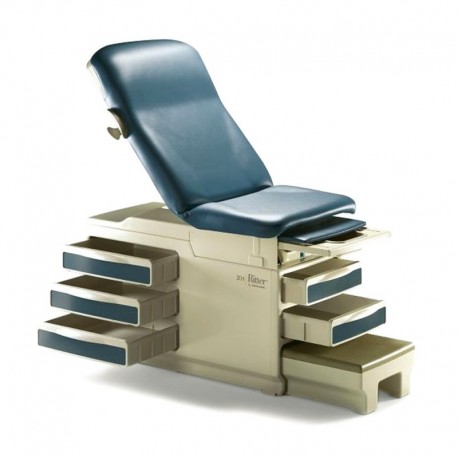 <ul><li>Con lo más novedoso en diseño, comodidad y funcionalidad en mesas de examen manuales.</li>
	<li>Esta mesa realmente le ofrece eficiencia en el cuidado de sus pacientes.</li>
	<li>Tres gavetas laterales para un óptimo manejo de los suministros.</li>
	<li>Cubierta renovada y de diseño ergonómico para mayor comodidad de los pacientes.</li>
	<li>Capacidad de soporte de peso adicional para soportar a los pacientes de mayor peso (227 kilos). Gavetas de una sola pieza sin uniones.</li>
	<li>Disponible en varios colores.</li>
</ul>