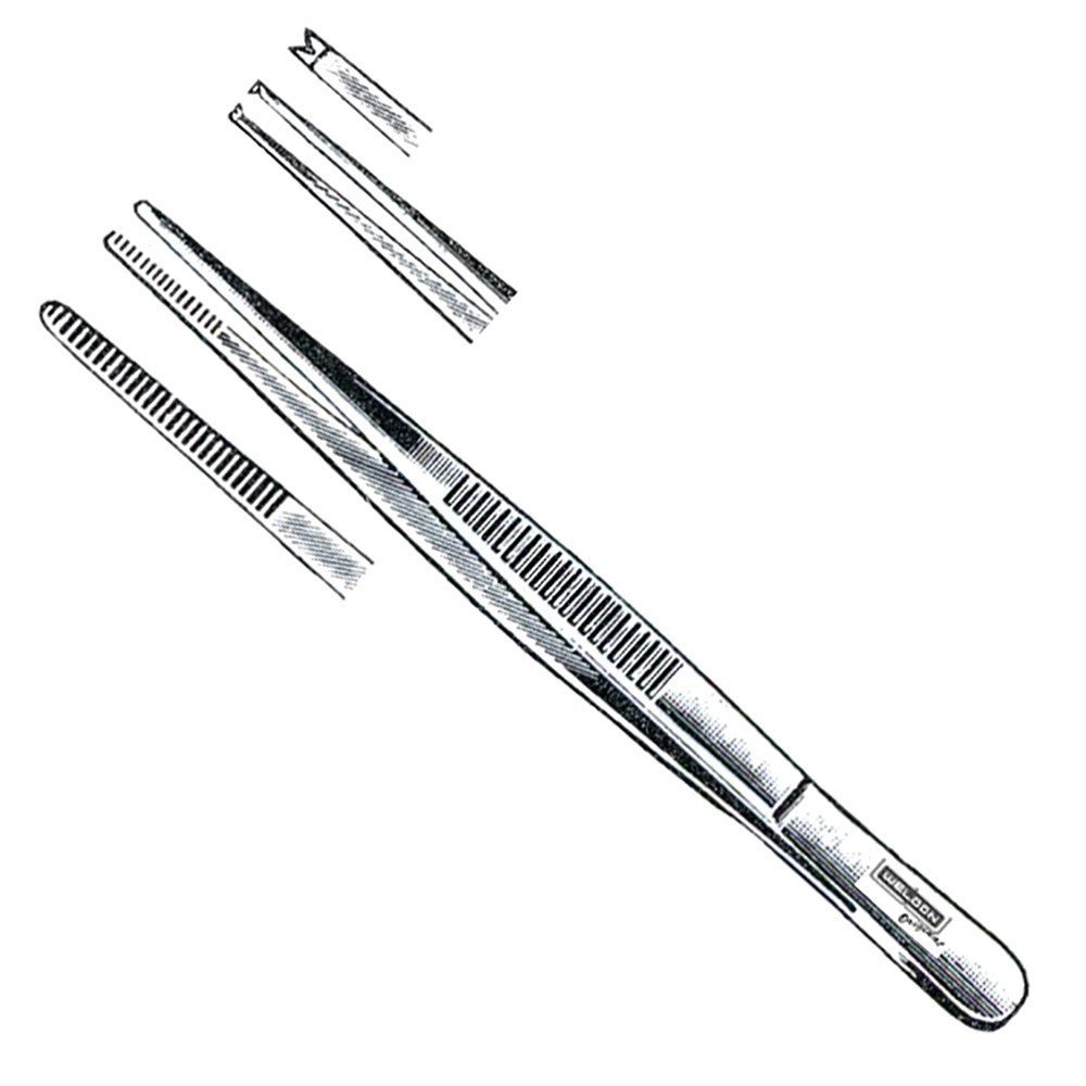 PINZA DISECCION C/D 13CM AC INOX