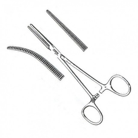 PINZA CRILE RECTA 14CM AC INOX