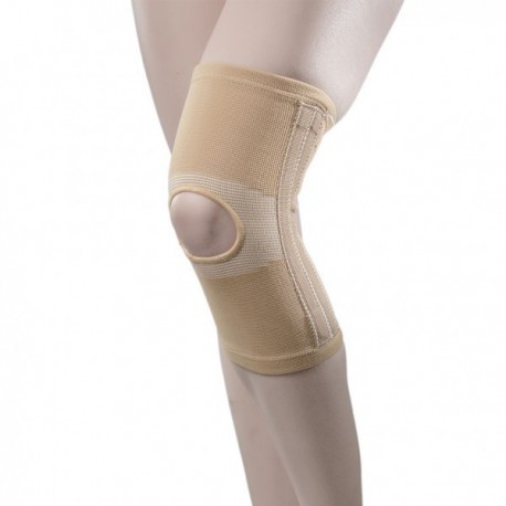 <p>Soporte elástico para la articulación de la rodilla con forma anatómica.</p>

<p><strong>Indicaciones:</strong></p>

<ul><li>Gonartrosis o gonartritis</li>
	<li>Lesiones de la rodilla</li>
	<li>Ligamentos frágiles</li>
	<li>Inestabilidad menor de la rodilla, daño menor del menisco</li>
</ul><p><strong>Beneficios:</strong></p>

<ul><li><strong>Sin látex</strong> en la fórmula</li>
	<li>Rodillera con innovador diseño helicoidal</li>
	<li>Ajuste anatómico 3D</li>
	<li>Dos barras laterales y conchas de silicona que masajean la rótula, reduciendo la inflamación y edema</li>
	<li>Sin costuras. Evita puntos de presión</li>
	<li>Zona de confort en el área poplítea, ajuste libre de presión y compresión graduada y efectiva</li>
</ul>