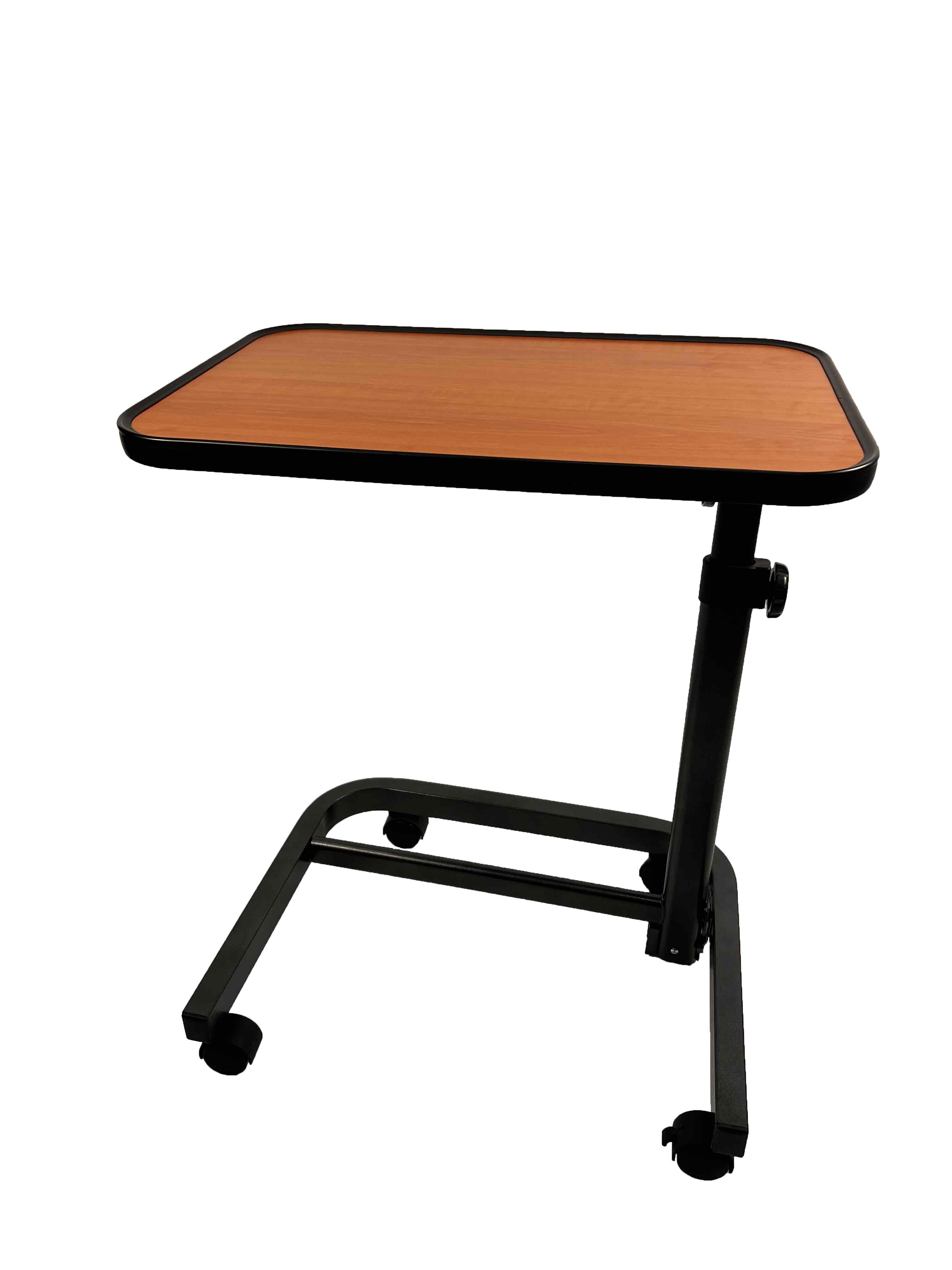 <p>Atributo: Color estrutura negro, base madera. L:60 cm An: 53 cm Al: 64-100 cm<br />
Elaborada en acero de alta resistencia, base de madera, regulable en altura e inclinaci&oacute;n 90&deg; en 7 posiciones, fac&iacute;l de guardar y transportar. Cuenta con 2 ruedas con frenos.</p>