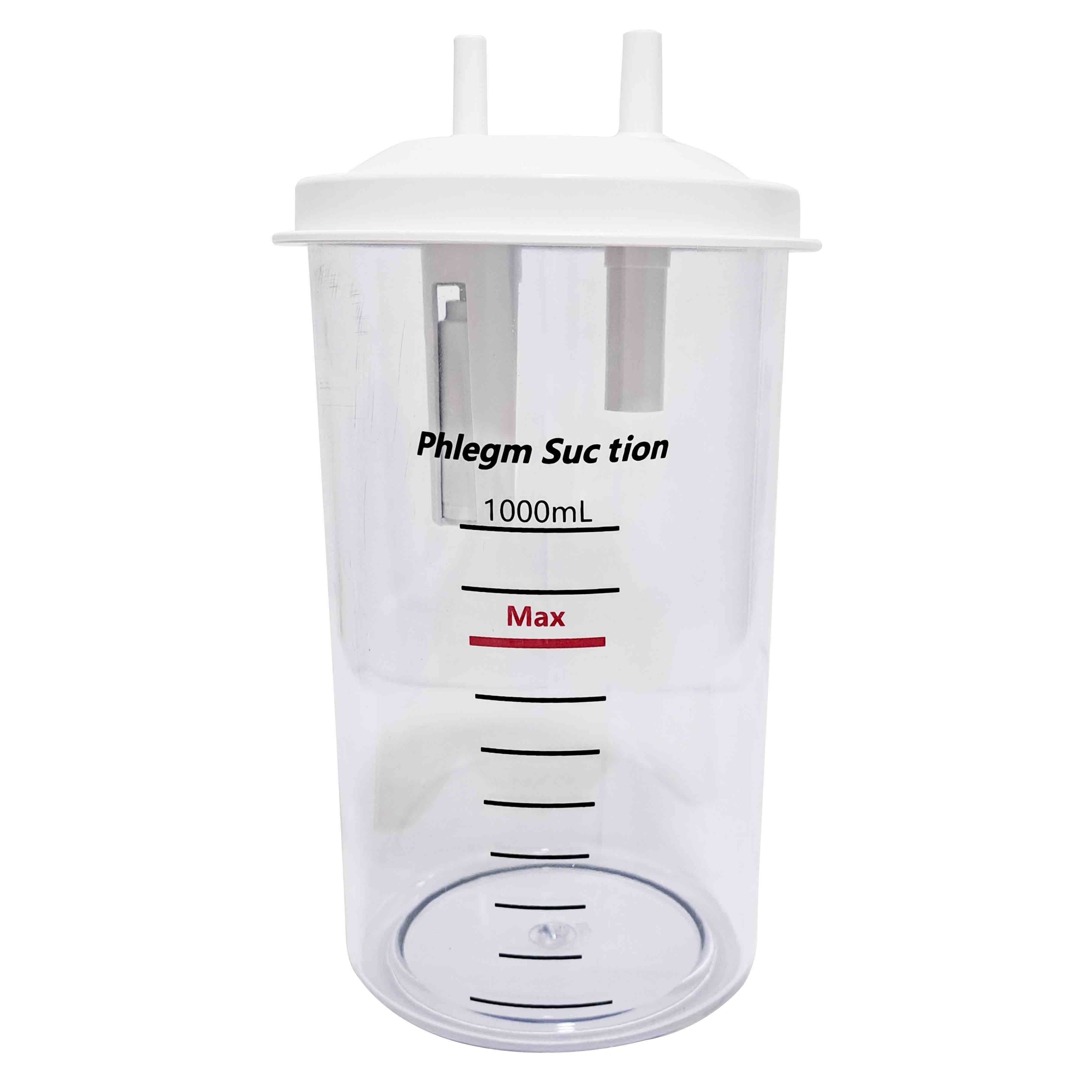 <p>Vaso de repuesto para aspirador de flemas , con capacidad de 1000 ml, elaborado en polietileno de alta resistencia, un material duradero y resistente. H10</p>
