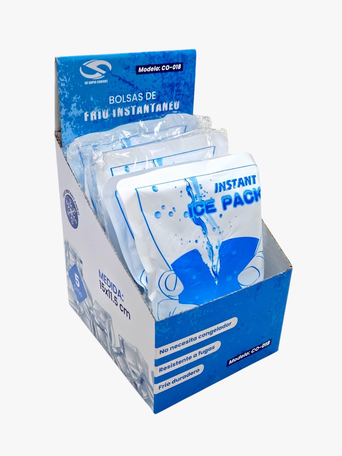 COMPRESA TERMICA FRIA INSTANTANEA DESECHABLE 15X11CM