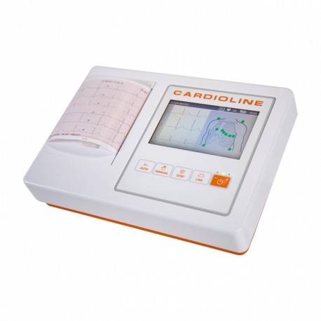 ELECTROCARDIOGRAFO 12 DERIVACIONES  ECG 6/12 CANALES