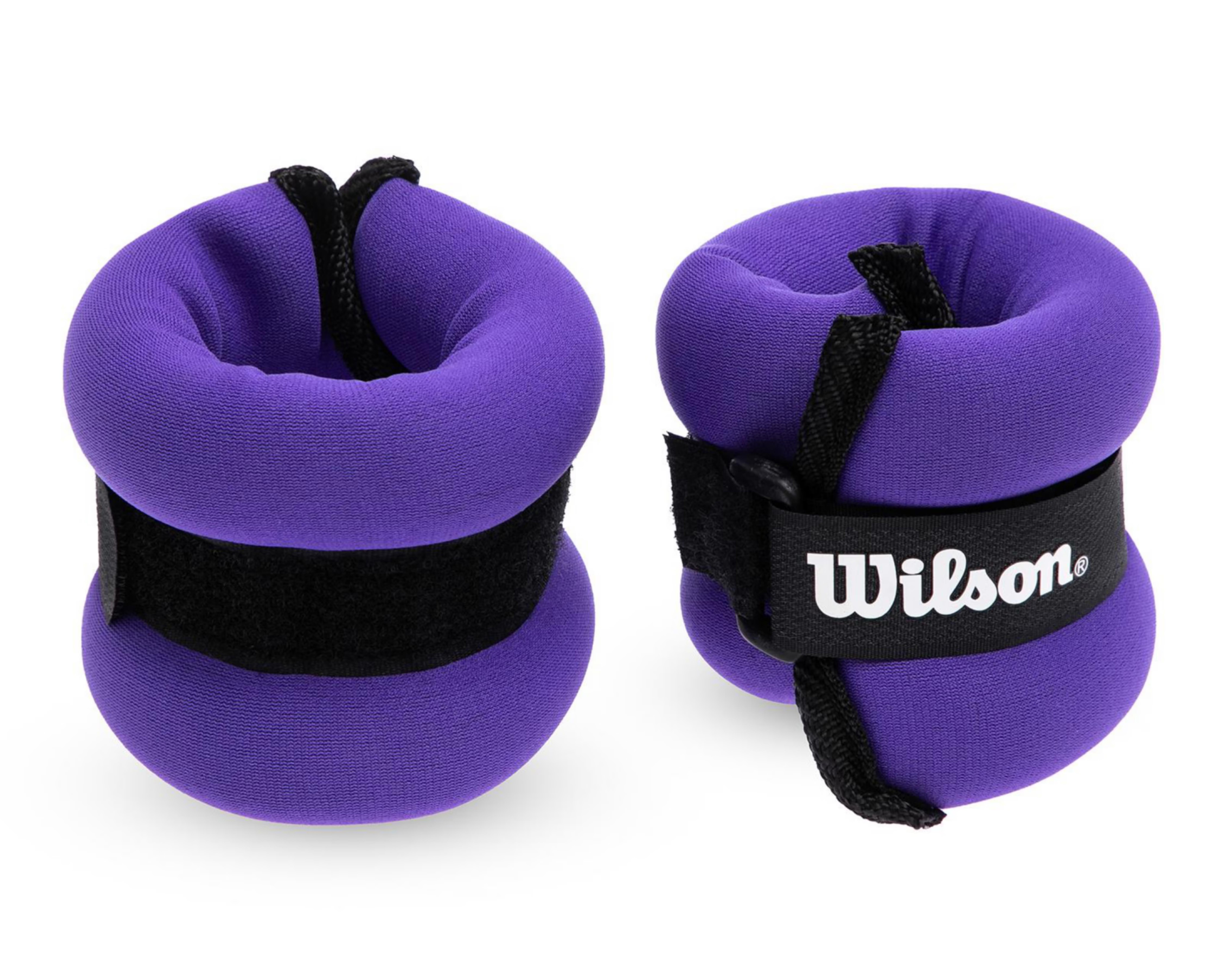 <p>Su dise&ntilde;o anat&oacute;mico cuenta con relleno de arena de hierro y fijaci&oacute;n de velcro. Para mayor comodidad el forro es de tela; adem&aacute;s, son lavables para mantenerlas libres de bacterias. Es un par unitalla que viene en color morado.</p>

<p>Ajuste con broche de velcro que rodea toda la pieza para un ajuste seguro y personalizado.</p>

<p>ESPECIFICACIONES:</p>

<p>Tipo de producto: Pulsera / Polaina.</p>

<p>Material: Nylon</p>

<p>Color: Morado</p>