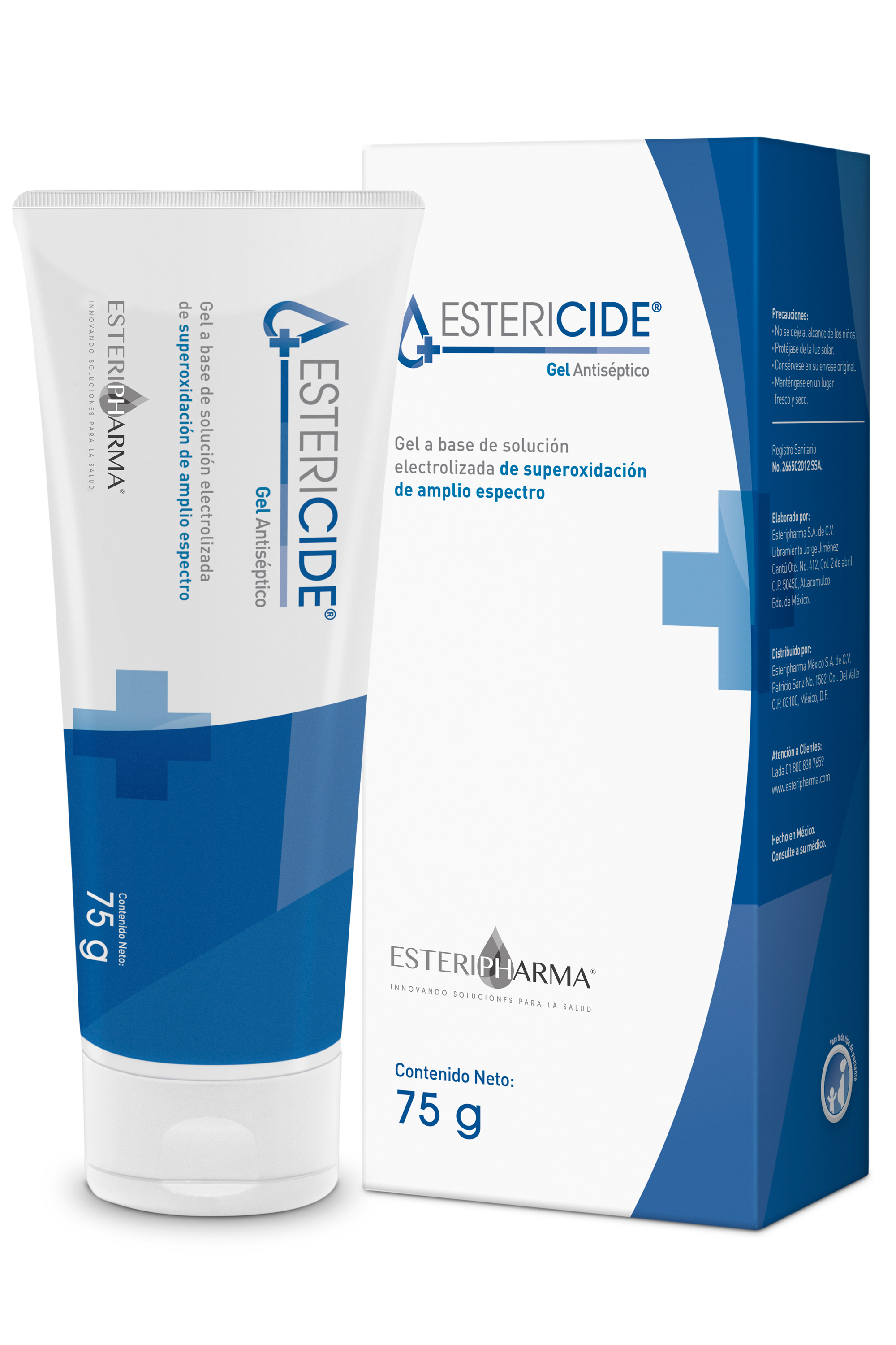 SOLUCION ANTISEPTICA ESTERICIDE GEL 75GR