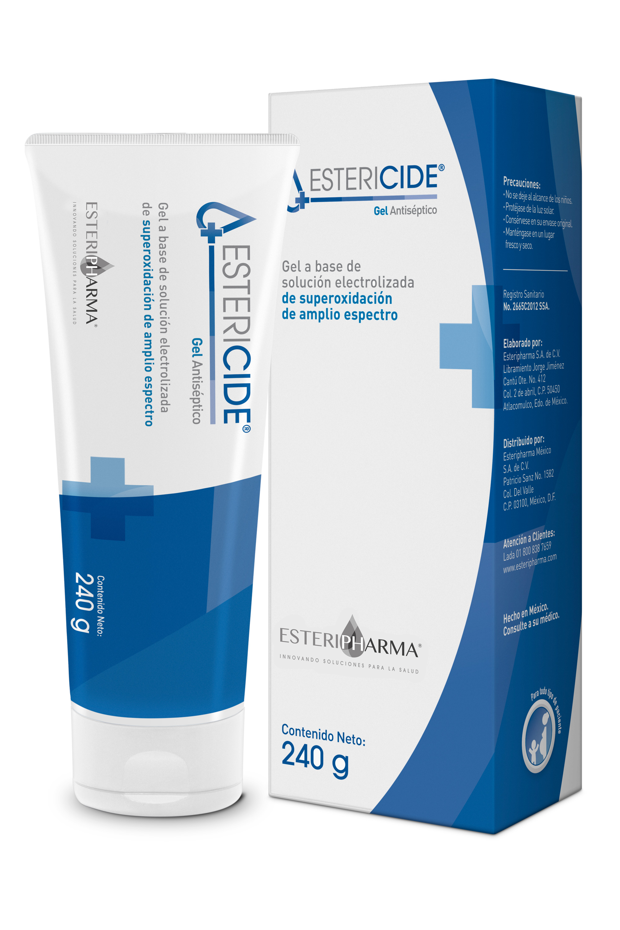 SOLUCION ANTISEPTICA ESTERICIDE GEL 240GR