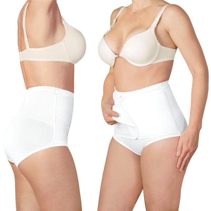 <ul><li>New look. Panty faja post parto.</li>
	<li>Le proporciona a la mujer el medio más cómodo y eficaz para recuperar la silueta perdida durante el embarazo.</li>
	<li>Sus anchas bandas tipo aletas son completamente ajustables para sujetar y comprimir el abdomen gradualmente proporcionando la mayor comodidad.</li>
	<li>Cuenta con corchetas en las entre piernas.</li>
</ul>